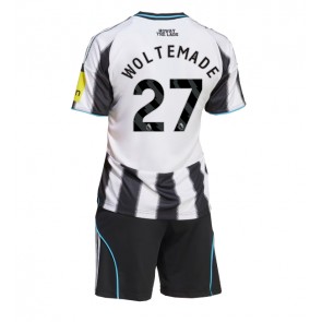 Newcastle United Nick Woltemade #27 Hjemmebanesæt Børn 2025-26 Kort ærmer (+ korte bukser)